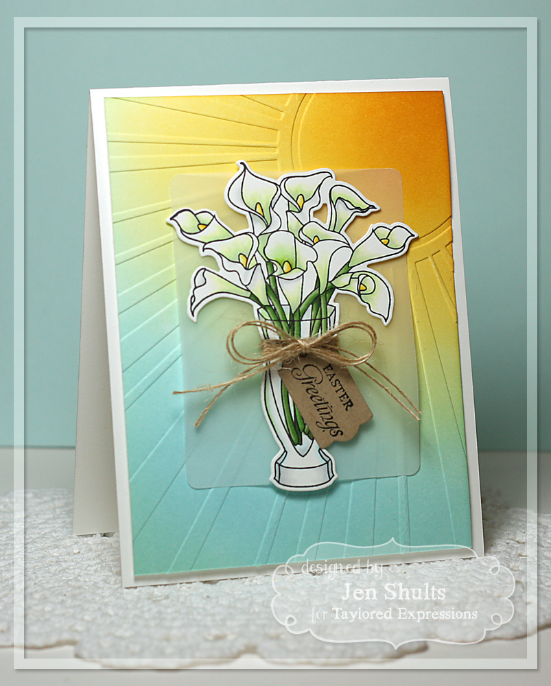 Easter Greetings by Jen Shults, handmade card