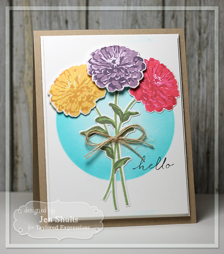 Taylored Expressions Sneak Peeks Day 2: Simply Stamped Zinnia and Lavender Bouquet