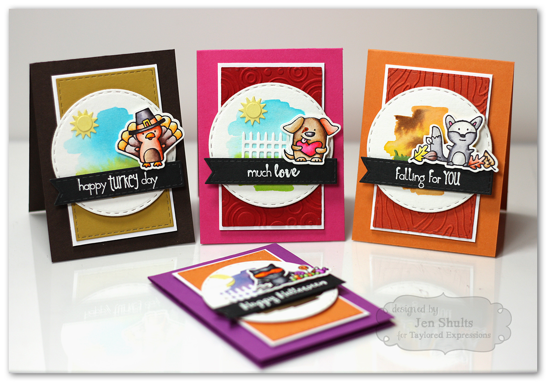 Calendar Critter Mini Cards by Jen Shults