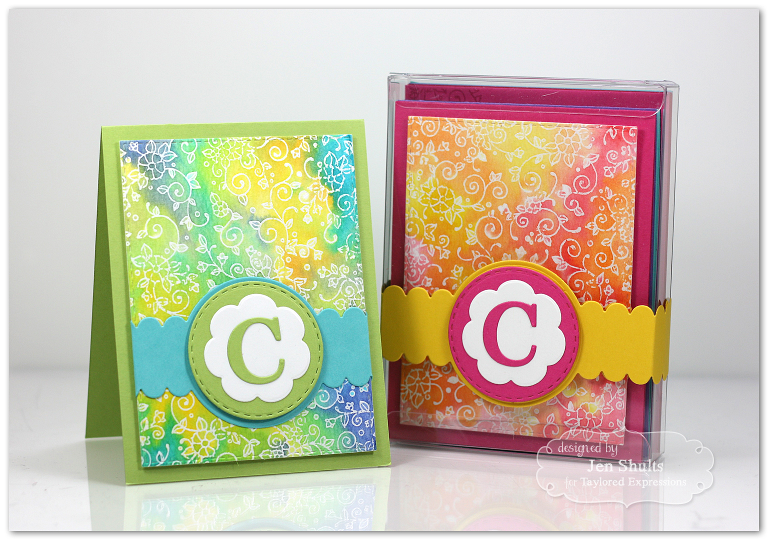 Monogram Note Card Gift Set by Jen Shults