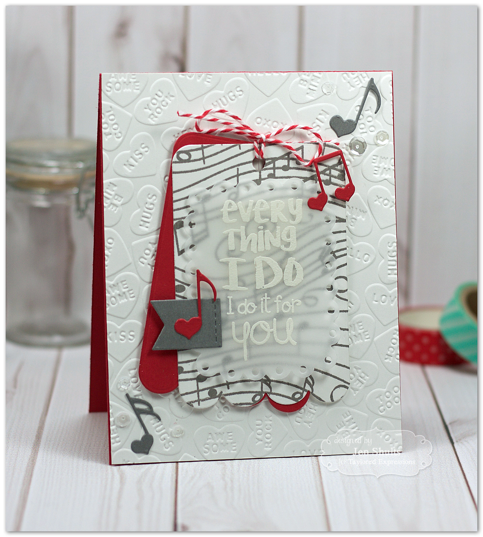 Everything I Do handmade valentine by Jen Shults