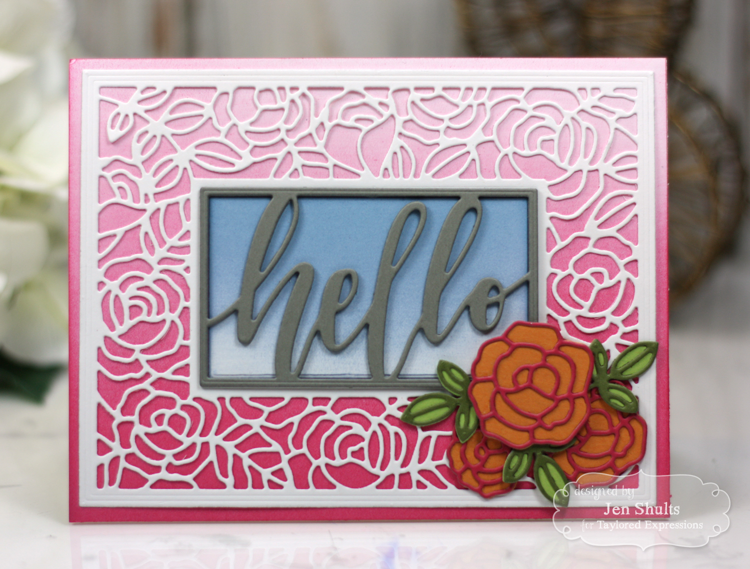 Hello, handmade card by Jen Shults