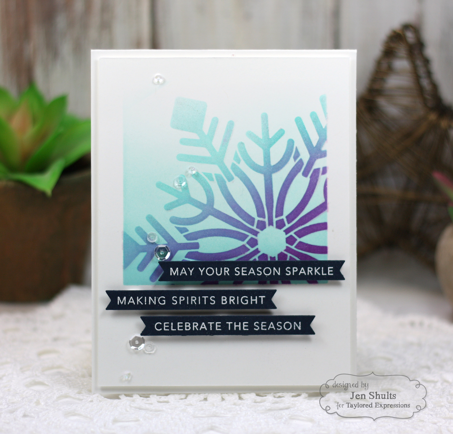 TE Masking Stencils: May Your Season Sparkle